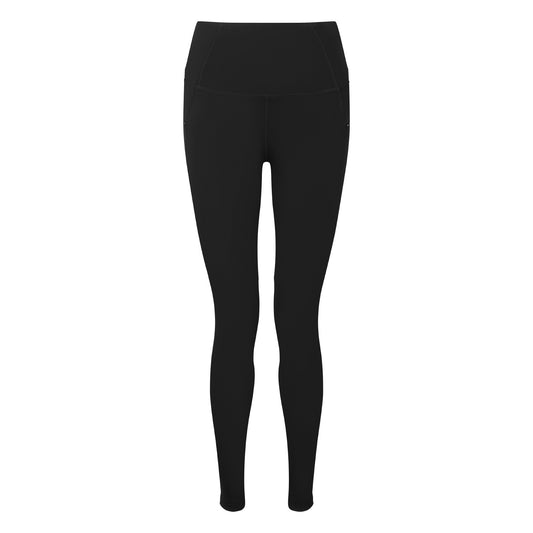 Black - Front - TriDri Womens-Ladies Elements Recycled Leggings