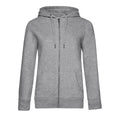 Heather Grey - Front - B&C Womens-Ladies Queen Full Zip Hoodie