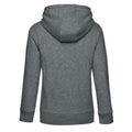 Mid Grey Heather - Back - B&C Womens-Ladies Queen Full Zip Hoodie