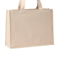 Natural - Back - Nutshell Premium Stand-Up Canvas Recycled Shopper Bag