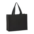 Black - Front - Nutshell Premium Stand-Up Canvas Recycled Shopper Bag