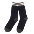 Black-Grey - Front - Ribbon Mens Recycled Cotton Work Socks (Pack of 3)