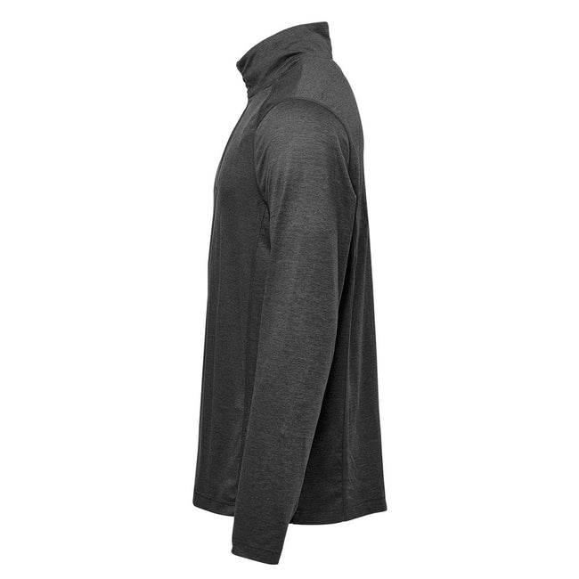 Heather Charcoal - Side - Stormtech Mens Milano Quarter Zip Jumper