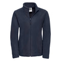 French Navy - Front - Russell Womens-Ladies Full Zip Outdoor Fleece Jacket