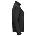 Black - Side - Russell Womens-Ladies Full Zip Outdoor Fleece Jacket