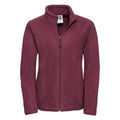 Burgundy - Front - Russell Womens-Ladies Full Zip Outdoor Fleece Jacket