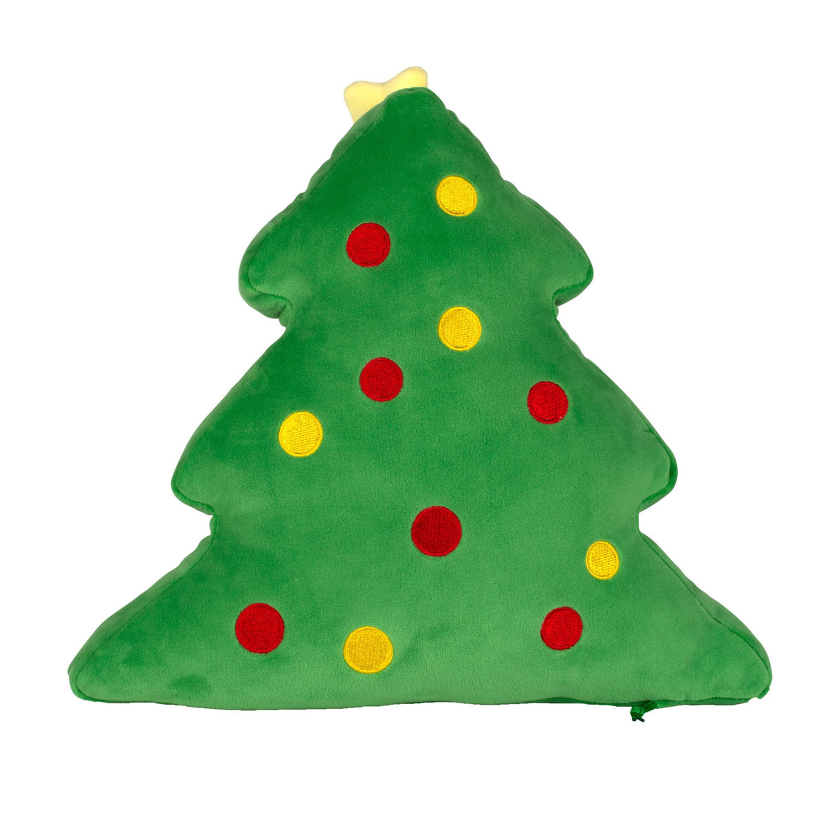Green - Back - Mumbles Squidgys Christmas Tree Plush Toy