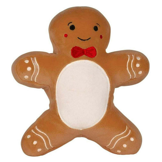 Brown - Front - Mumbles Squidgys Gingerbread Man Plush Toy