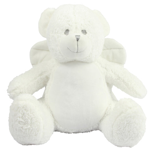 White - Front - Mumbles Angel Plush Toy