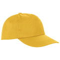 Yellow - Front - Result Headwear Houston 5 Panel Cap