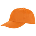 Orange - Back - Result Headwear Houston 5 Panel Cap