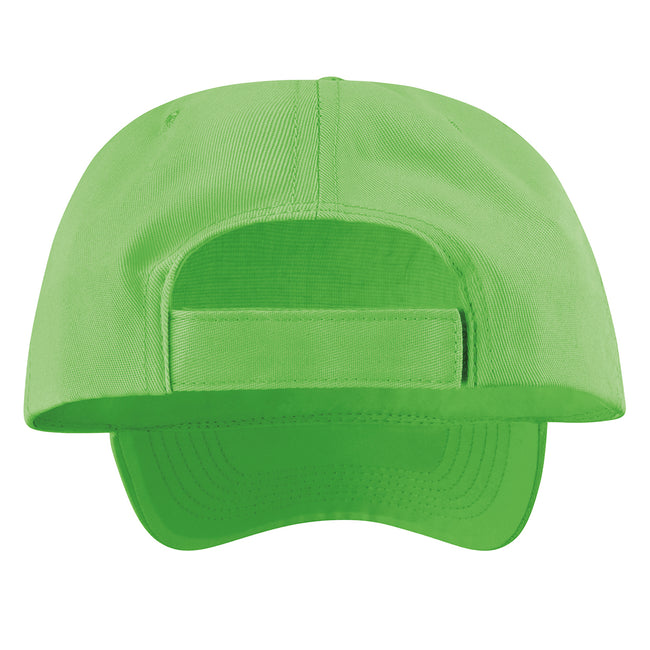 Lime - Back - Result Headwear Houston 5 Panel Cap