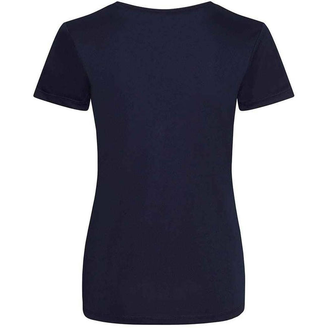 French Navy - Back - Awdis Womens-Ladies Cool Smooth T-Shirt