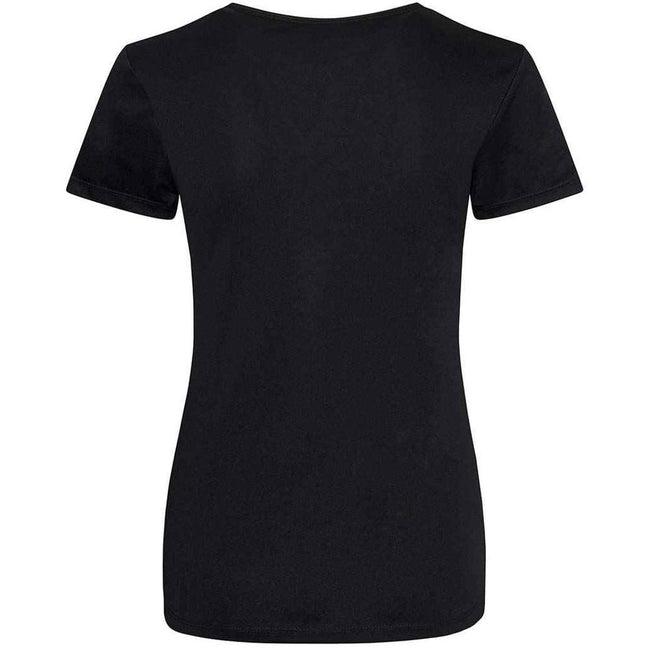 Jet Black - Back - Awdis Womens-Ladies Cool Smooth T-Shirt