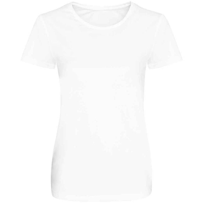Arctic White - Front - Awdis Womens-Ladies Cool Smooth T-Shirt