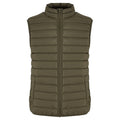 Olive - Front - New Morning Studios Womens-Ladies Lightweight Puffer Gilet