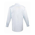 Light Blue - Back - Premier Mens Long-Sleeved Pilot Shirt