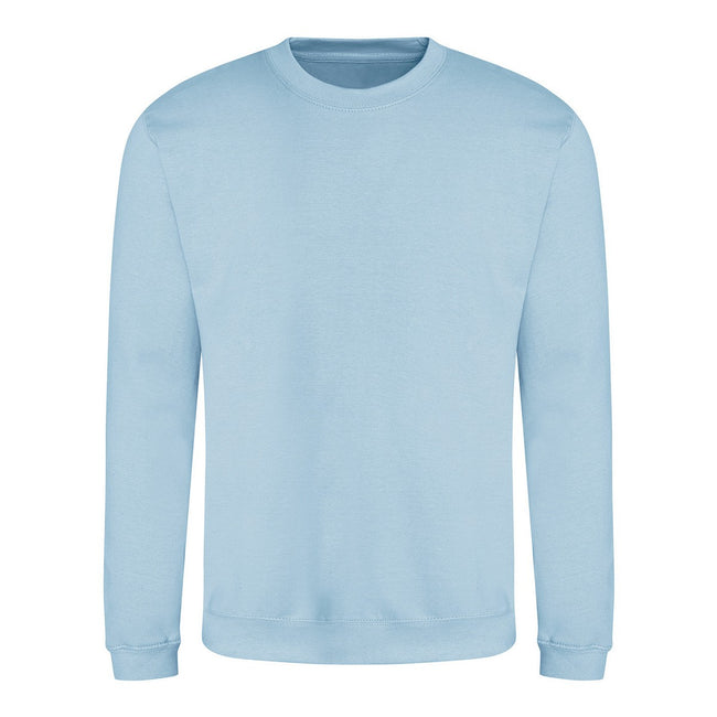 Ice Blue - Front - Awdis Mens Crew Neck Sweatshirt