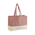 Rose-Natural - Front - Westford Mill EarthAware Contrast Organic Shopper Bag