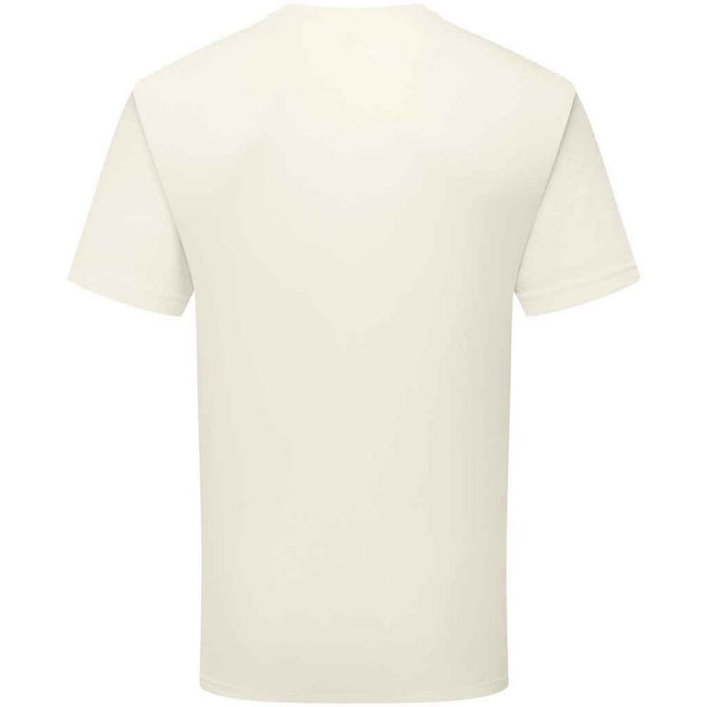 Natural - Back - Fruit of the Loom Unisex Adult Cotton T-Shirt