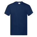 Dark Navy - Front - Fruit of the Loom Unisex Adult Cotton T-Shirt