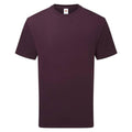 Dark Plum - Front - Fruit of the Loom Unisex Adult Cotton T-Shirt