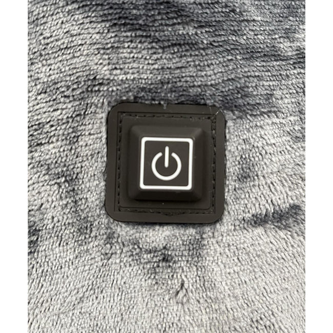 Grey - Side - Ribbon Unisex Adult Eskimo Heated Blanket Hoodie