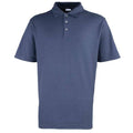 Navy - Front - Premier Mens Studded Polo Shirt