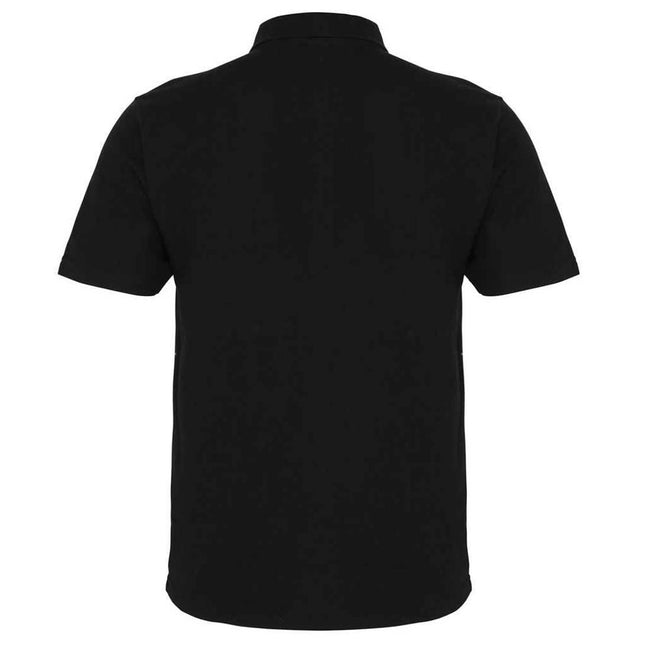 Black - Back - Premier Mens Studded Polo Shirt