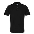 Black - Front - Premier Mens Studded Polo Shirt