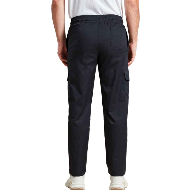 Black - Back - Premier Unisex Adult Essential Cargo Pocket Chef Trousers