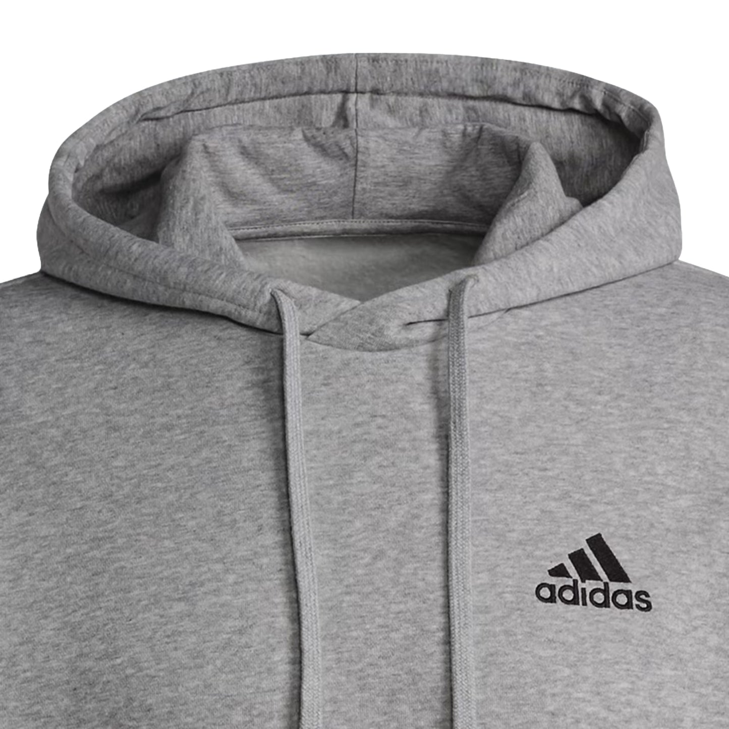 Mid Grey - Back - Adidas Unisex Adult Fleece Hoodie