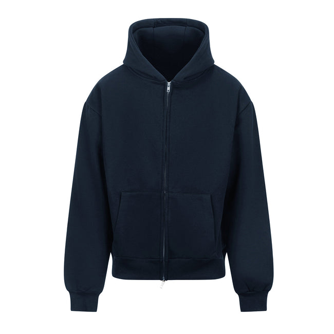 New French Navy - Front - Awdis Unisex Adult Signature Heavyweight Hoodie