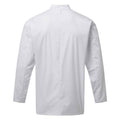 White - Back - Premier Mens Essential Long-Sleeved Chef Jacket