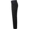 Black - Side - Premier Unisex Adult Stretchchecker Cargo Trousers