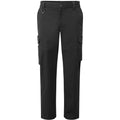 Black - Front - Premier Unisex Adult Stretchchecker Cargo Trousers