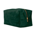Dark Emerald - Front - Bagbase Velvet Accessory Bag