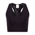 Black - Front - Tombo Girls Seamless Crop Top