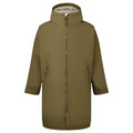 Olive-Natural - Front - TriDri Unisex Adult Waterproof Changing Robe