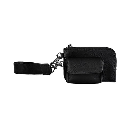 Black - Front - Bagbase Boutique Wristlet Pouch