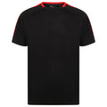 Black-Red - Front - Finden & Hales Unisex Adult T-Shirt