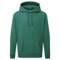 Pine Green - Front - Anthem Unisex Adult Plain Hoodie