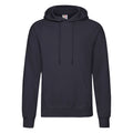 Deep Navy - Front - Fruit of the Loom Mens Cotton Hoodie