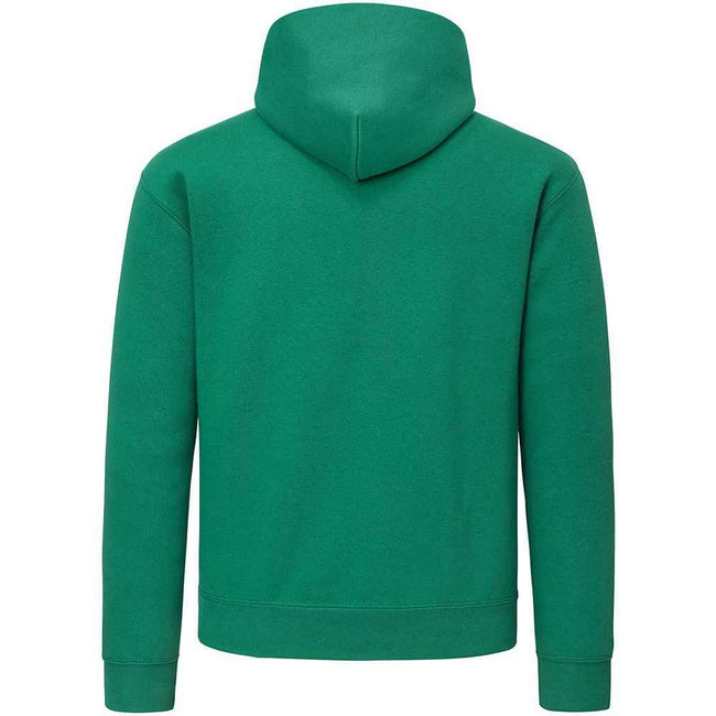 College Green - Back - Fruit of the Loom Mens Cotton Hoodie