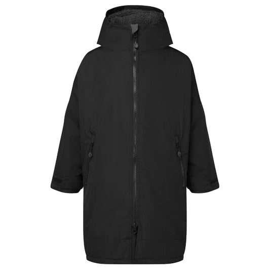 Black-Charcoal - Front - TriDri Childrens-Kids Changing Robe