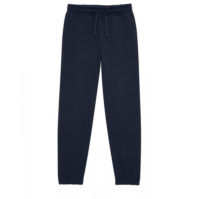 Navy - Front - B&C Childrens-Kids ID.000 Jogging Bottoms
