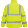Yellow - Back - Portwest Mens Lined Hi Vis Fleece Jacket
