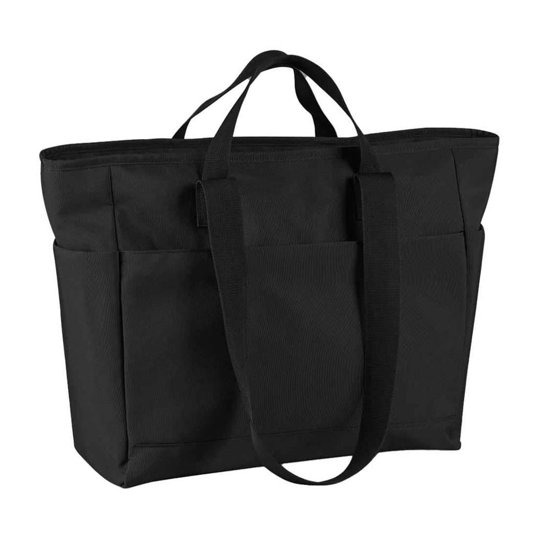 Black - Front - Bagbase Simplicity Recycled Polyester Tote Bag