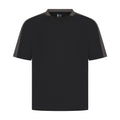 Black-Gunmetal - Front - Finden & Hales Childrens-Kids Team T-Shirt