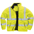 Yellow - Front - Portwest Mens Lined Hi Vis Fleece Jacket